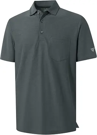 M MAELREG Golf Shirts for Men Heather Pocket Lightweight Moisture Wicking Cllared Stretch Mens Polo Shirts Short Sleeve