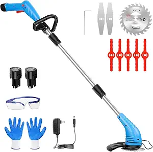 Lipoliftco Weed Wacker Cordless Battery Powered Lawn Edger Lightweight
