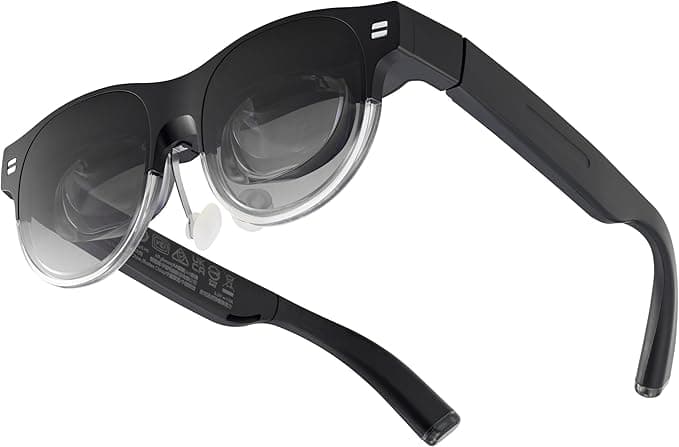ASUS AirVision M1 Smart AR Glasses - 100" Micro-OLED Wearable Display, 1100 nits, Multi-Screen, Speakers, USB-C, Magnetic Shade, Designed for ROG Ally/Steam Deck/PC/iPhone 16/15/Android/Mac/Tablet