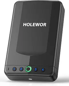 Car Gun Safe Small Portable Biometric Handgun Lock Box for Travel