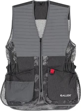 Allen Company Men's Competitor Shooting Vest – Mesh Vest with Moveable Shoulder Pad, Deep Pockets & Side Straps