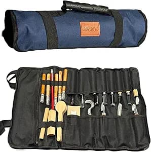 CADEAGO Wood Carving Tools, Complete Wood Carving Kit with Whittling Knives, Quality Blades, Ergonomic Handles, Compact Organizer, Protective Sheath, Wooden Blocks, Safe & Durable