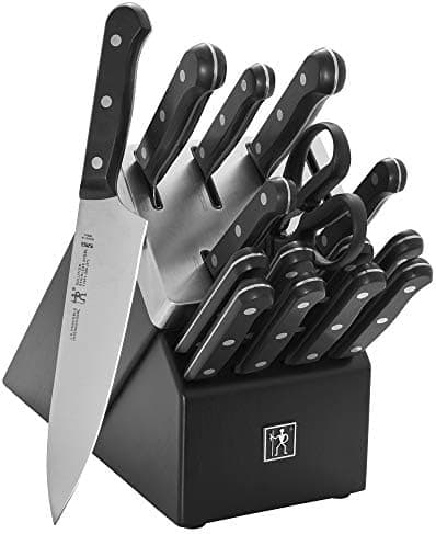 HENCKELS Solution Razor-Sharp 16-pc Knife Set, Includes Chef, Bread & Steak Knives, German Engineered Informed by 100+ Years of Mastery