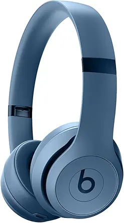 Beats Solo 4 - Wireless On-Ear Bluetooth Headphones, Up to 50-Hour Battery Life, Ultra-Lightweight Comfort, Powerful and Balanced Sound, Apple & Android Compatible - Slate Blue
