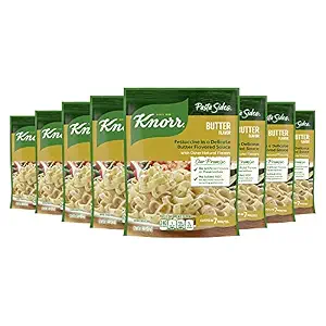Knorr Butter Pasta Sides 4.5 oz, Quick Easy Meal, Side Dish, 8PK