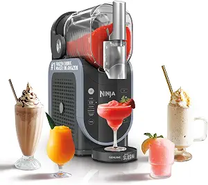 Ninja SLUSHi Frozen Drink & Slushie Machine with RapidChill Technology | 88 oz. Easy Fill Vessel | 5 Preset Programs | Make Margaritas, Frappés, & More | With Dishwasher Safe Parts | Black | FS301