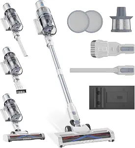 Stick Vacuum Cleaners, Lightweight cordless Vacuum Cleaner for Home | 45KPA Up to 35Mins Runtime, with Powerful Suction for Carpets, Pet Hair, Rechargeable Vacuum, Hardwood Floors