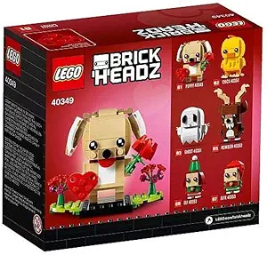 LEGO BrickHeadz 40349 Valentine's Puppy Building Kit (147 Pieces)