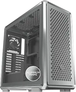 Cooler Master MasterFrame 600 ATX Mid-Tower PC Case, Premium Aluminum Modular Chassis, 4X High Airflow PWM Fans, 410mm GPU & 420mm Radiator Support, High Performance Gaming Case, Silver