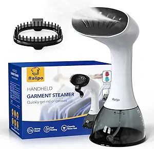 Steamer for Clothes 1350W, Clothes Steamer for Home, Office, Travel, Upgraded 400ML Large Capacity Water Tank, Wrinkle Remover