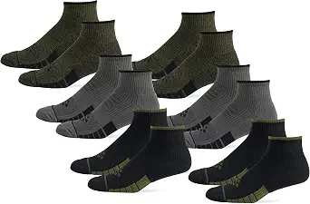 Flow Cushion 6 Pack Men's Quarter Socks