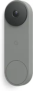 Google Nest Doorbell (Wired, 3rd Gen) - 2K Video, Live View - 2025 - Hazel