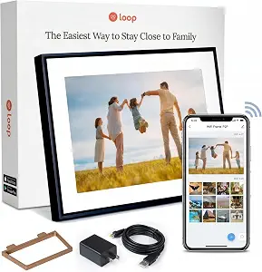 Loop WiFi Digital Picture Frame 10.1" Touchscreen Electronic Photo Video
