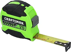 CRAFTSMAN High-Visibility Tape Measure 25 FT (CMHT38225LW)