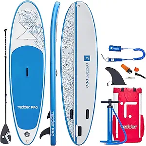 redder Stand Up Paddle Board Inflatable SUP Board for Kids and Adult Stand Up Paddling Board with Leash, Paddle, Backpack, Pump, Repair Kit, Non-Slip Deck Kayak Surfing Fishing SUP Board