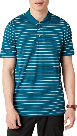 Amazon Essentials Men's Moisture Wicking Golf Polo Shirt, Short Sleeve, Slim-Fit, Quick-Dry