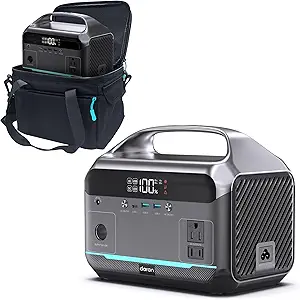 Portable Power Station, 288Wh (90,000mAh) LiFePO4 Battery, 350W (600W Peak) Power Bank with AC Outlet, Mini Solar Generator 7-Port Design, 2.1Hrs Fast Charing for Emergency, Hurricane (Solar Optional)