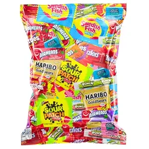 Halloween Assorted Candy Variety Mix – Individually Wrapped Fruity, Chewy & Hard Candies for Trick-or-Treaters, Pinatas, Party Favors & Holiday Celebrations (2 LB)