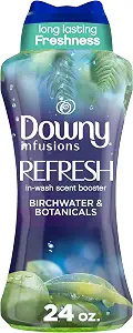 Downy Infusions In-Wash Laundry Scent Booster Beads, REFRESH, Botanical Florals and Birch Water Scent, 24 oz