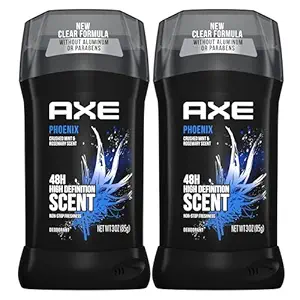 AXE Deodorant Stick for Men Phoenix 3 oz Twin Pack | For Long Lasting Odor Protection. Crushed Mint & Rosemary, Aluminum Free