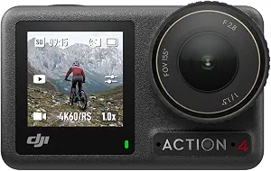 DJI Osmo Action 4 Standard Combo, Waterproof Action Camera Vlogging Camera