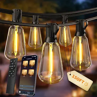 Outdoor String Lights, 150 FT Patio Lights for Outside