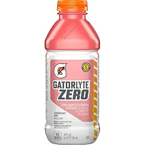 Gatorlyte Zero Strawberry Kiwi, 20 Fl Oz Bottle (Pack of 12)