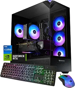 iBUYPOWER Element Gaming PC Desktop Computer Intel Core i7 14700F CPU, NVIDIA GeForce RTX 5070 12GB GPU, 32GB DDR5 RAM, 1TB NVMe SSD, Windows 11 Home, Gamer Keyboard and Mouse - EBI7N5704