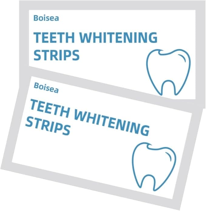 2 Set Teeth Whitening Strips Kit for Sensitive,Non-Slip Enamel-Safe Strips for Whiter Teeth