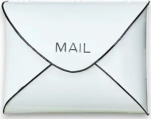 NACH Wall Mount Mailboxes for Outside, 12.5 x 5 x 10 inch White Wall Mailboxes for Outside, Waterproof Mailboxes for Outside - Envelope Mailbox Kit White