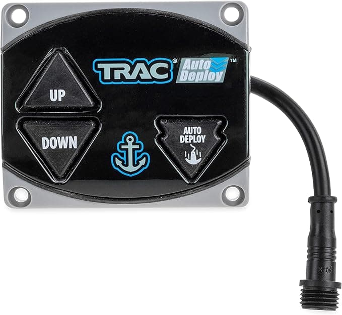 Camco Trac Outdoors Anchor Winch G3 AutoDeploy Second Switch - Features Up/Down/Auto Operation - for Use with TRAC AutoDeploy Electric Anchor Winches - G3 Angler &amp; Deckboat Models (69045)