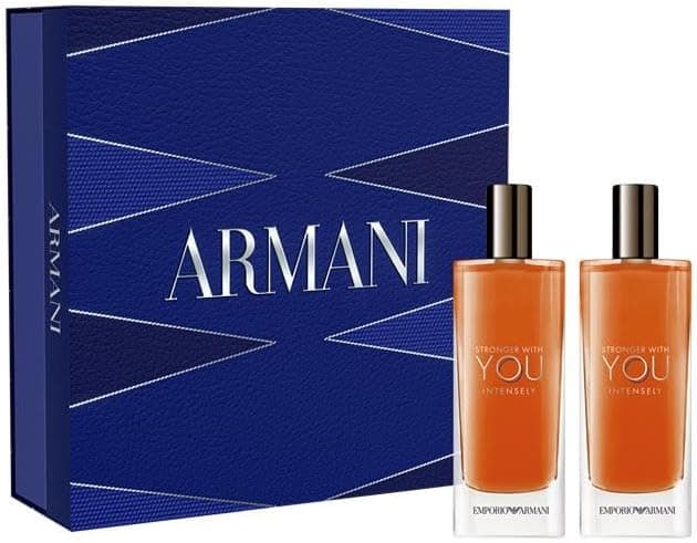 Armani Beauty - Stronger With You Intensely - Cologne for Men - Fougère Ambery Woody Men’s Fragrance - Pink Pepper, Lavender, Vanilla Notes