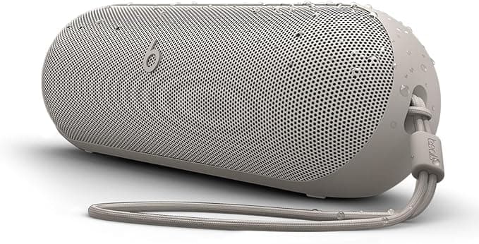 Beats Pill x Kim Kardashian - Wireless Bluetooth Speaker and Portable Charger via USB-C - Up to 24 Hours Battery Life, IP67 Water Resistant, Apple &amp; Android Compatible, Built-in Mic – Light Gray