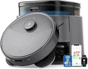 Lefant Robot Vacuum and Mop, 20000Pa Suction, 115℉ Hot Water Mop Washing&Drying,Smart Obstacle Avoidance, All-in-One Dock, 200RPM Spinning Mops, 5G WiFi/Alexa/APP/iWatch Control, M3 Max