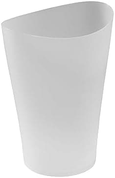 Rubbermaid Spa Works Compact Contemporary Style 9 Quart Indoor Open Vanity Home Trash Container White