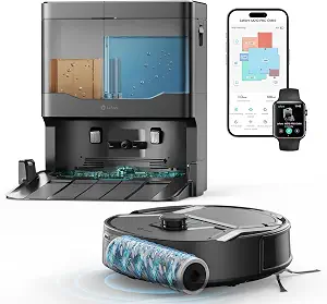 Lefant Robot Vacuum and Mop, 20000Pa Strong Suction, Self-Cleaning Roller Mop with Auto Drying, LiDAR Navigation & Obstacle Avoidance, Tangle-Free Pet Hair, Slim, 800ml Dustbin, 5G WiFi, M210 Pro OMNI