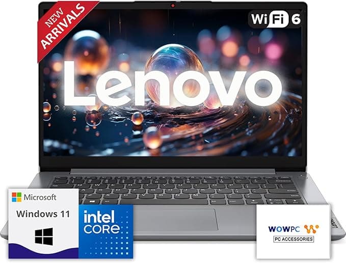 Lenovo IdeaPad Laptop with Microsoft Office, Intel High Performance CPU, 12GB Memory, 1.2TB(1TB Cloud &amp; 256GB SSD), 11 Hour Battery, SD-Card Reader, USB-C &amp;Webcam, WOWPC Recovery USB, Windows 11