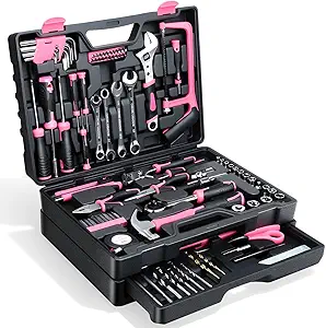 Tool Set- 412 Piece Home Repair/Auto Tool Kit, Storage Organizer with Drawers, Toolbox Storage Case for Women & Men, Perfect for Homeowner, Diyer, Handyman, DIY