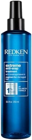 Redken Extreme Anti-Snap Anti-Breakage Leave-In Treatment For Distressed Hair - Fortifies & Helps Reduce Breakage, Infused With Proteins