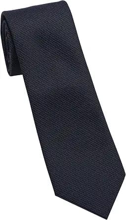 DKNY Men’s Navy Blue Solid & Pattern Necktie | Modern Formal & Business Tie