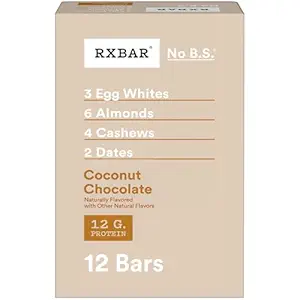 RXBAR Protein Bars, Protein Snack, Snack Bars, Coconut Chocolate, 22oz Box (12 Count)