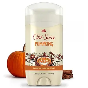 Old Spice Men's Deodorant, Pumpking, Aluminum Free, 3oz, Scent of Pumpkin Spice, Smooth Glide, 24/7 Odor Protection, Limited Seasonal Edition