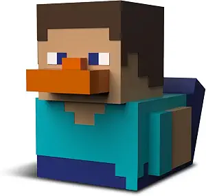 TUBBZ First Edition Steve Collectible Vinyl Rubber Duck Figure - Official Minecraft Merchandise - TV, Movies & Video Games