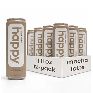 Happy Coffee Canned Mocha Latte, 11 Oz. Cans, 12 Pack