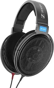 Sennheiser HD 600 - Audiophile Open-Back Dynamic Wired Headphones Over Ear with Natural Soundstage and Premium Comfort for Music Lovers, Open Metal Earpiece Covers, Black