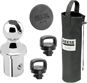 Reese Elite™ Series Gooseneck Hitch Head, Accessory Kit, Gooseneck Hitch Ball, Storage Bag, Safety Chain Attachments, Hole Cover