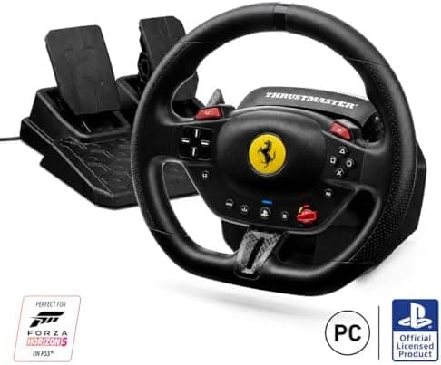 Thrustmaster T98 Ferrari 296 GTB - Racing Wheel and Pedal Set - PS5 & PC