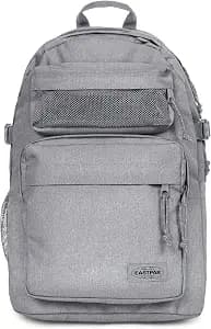 EASTPAK Double Pro – 32L Performance Backpack with 16" Laptop Sleeve, Dual Compartments, Security Pocket, Bottle Holder & Organizer, Sunday Grey