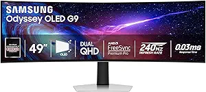 Samsung 49" Odyssey (G93SC) Series QD-OLED Curved Gaming Monitor