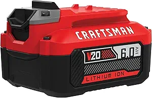 CRAFTSMAN V20 6Ah Lithium Ion Power Tool Battery (CMCB206)
